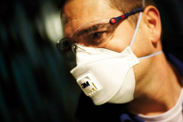 Masca de protectie, 3M 9322+ cu supapa si protectie respiratorie FFP2 4