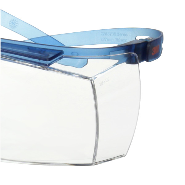 Ochelari 3M™ SecureFit™ 3700, rama albastra, anti-aburire Scotchgard™ (K&N), lentile transparente, SF3701SGAF-BLU-EU 4