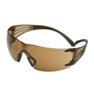 Ochelari de protecție 3M™ SecureFit™ 400, rama negru/maro, acoperire anti-aburire/anti-zgârieturi Scotchgard™ (K&N), lentilă maro, SF405SGAF-BLA-EU 2