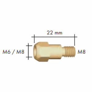 Portduza M6/M8 L=22 mm